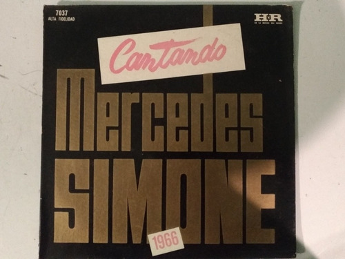 Lp Cantando - Mercedes Simone Hr 7037 Original