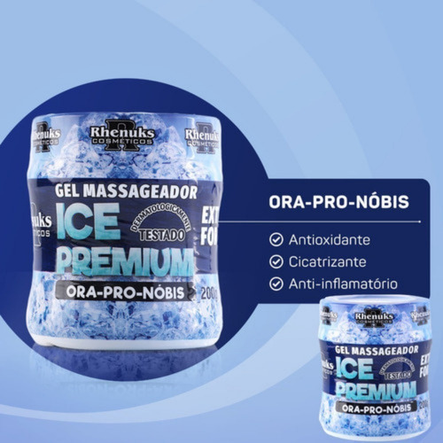  Atacado 12 Gel Massageador Ice Premium Com Ora-pro-nóbis Dor