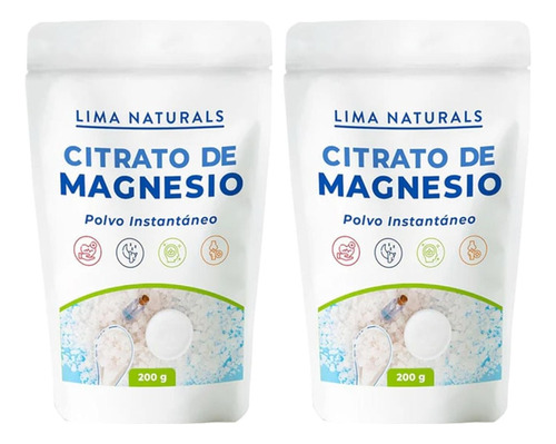 Citrato De Magnesio Lima Naturals 200 G Pack X 2