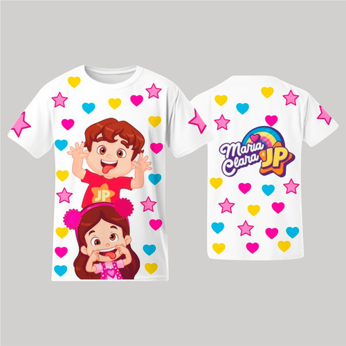 Camiseta Maria Clara E Jp Infantil Desenho Estampada Costas
