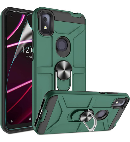 Funda Verde Para Tcl Revvl 4 Con Protector De Pantalla