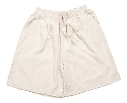 Pantalones Cortos Y Pantalones Cortos De Algodón Y Lino Con