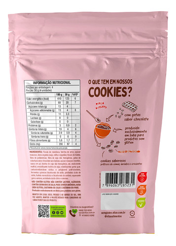 Cookies Cacau Sem Gluten 120g