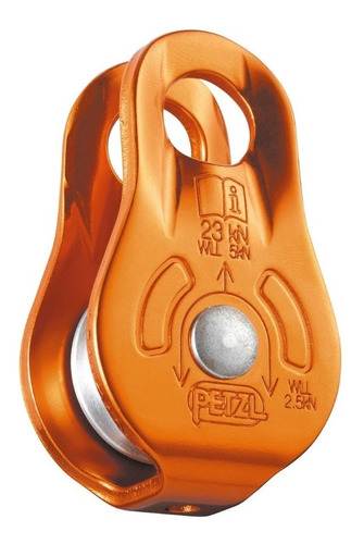 Polea Fixe Petzl Autolubricada 23 Kn Rescate Montaña Naranja