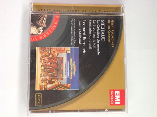 Cd Great Recordings Of The Century. Milhaud. Leonard Bernste