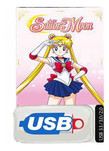 Sailor Moon + Cristal Serie + Pelis Completa Hd  Latino Usb