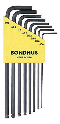 Llave Abbaul Allen Jg Long 0,05 -5/32 8 piezas Bondhus 10932