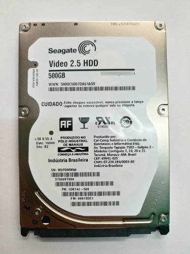 Disco Duro Interno 2.5 Seagate 500gb Sata Laptop Notebook