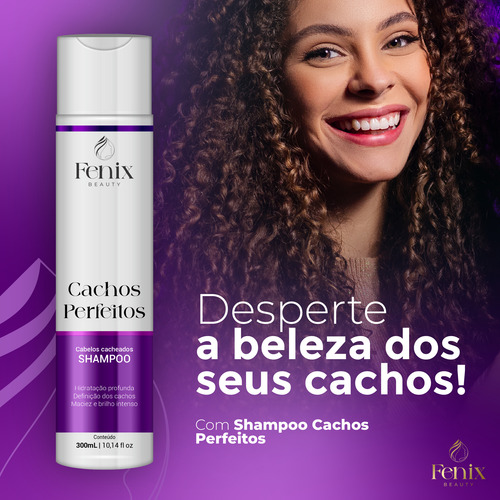 Shampoo Para Cabelos Cacheados Cachos Perfeitos 300ml