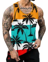 Comprar Blanco Tank Top Hombres Color Sólido Deportes Fitness
