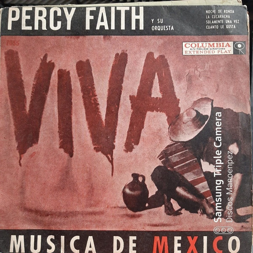 Simple Sobre Percy Faith Viva Mexico Columbia C14