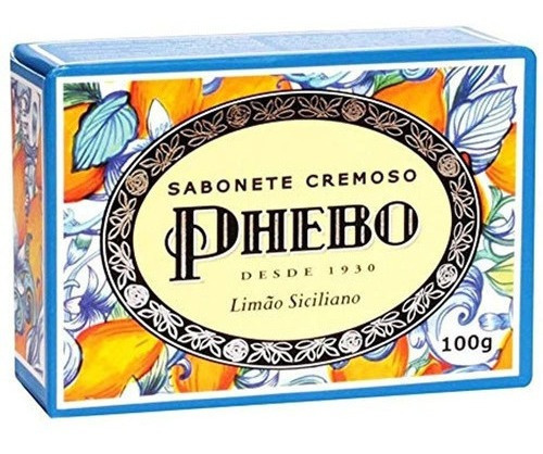 Linha Mediterraneo Phebo - Sabonete Em Barra Cremoso Limao S