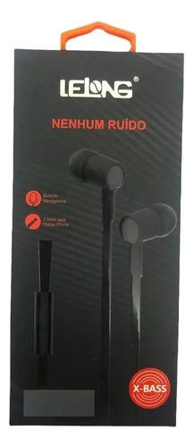 10 Fone De Ouvido Lelong Estereofônico Le-0202 Atacado Cor Preto