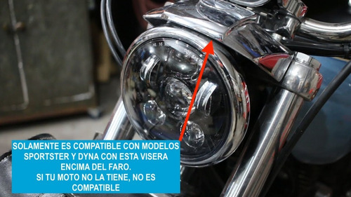 Imagen 3 de 10 de Mascara De Carenado Cover Fairing Para Harley Davidson Sportster Y Dyna