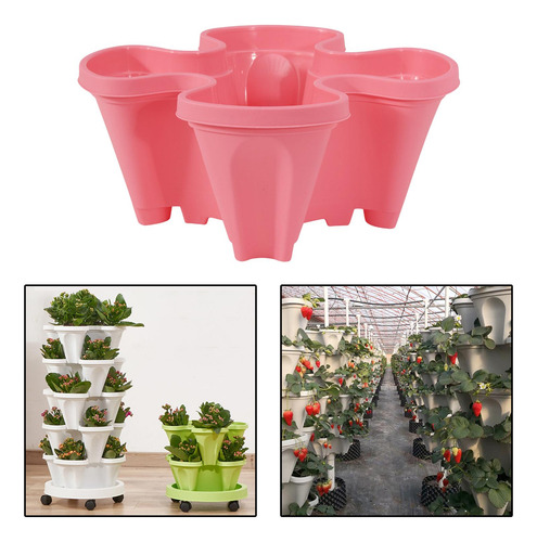 Jardinera Vertical Jardinera De Fresas Maceta Compatible Con