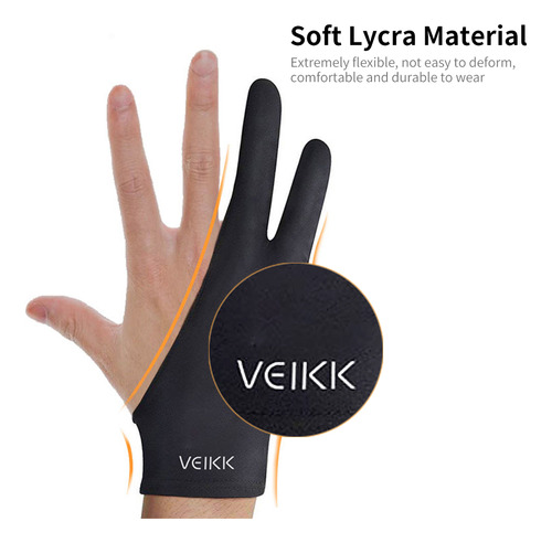 Guantes De Dibujo Mitten Veikk Glove Para Dibujar Con Dos De