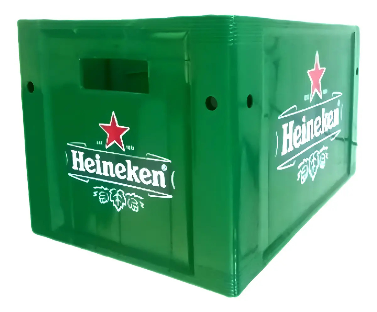 Engradado Heineken Cerveja 24 Garrafas 600ml Sem Cascos Cor Verde