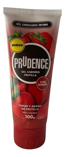 Lubricante y gel íntimo Prudence Lubricante sabor frutilla 100g