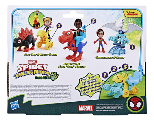 Set Figuras Dino-webs Ghostasaurus Y Spidey Dino-webs