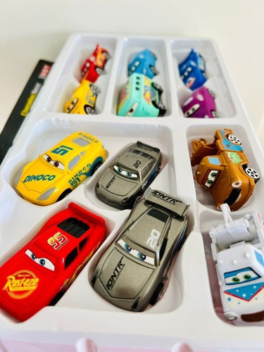 Kit 12 Carrinhos Mcqueen E Amigos Carros 3 Fricção Disney