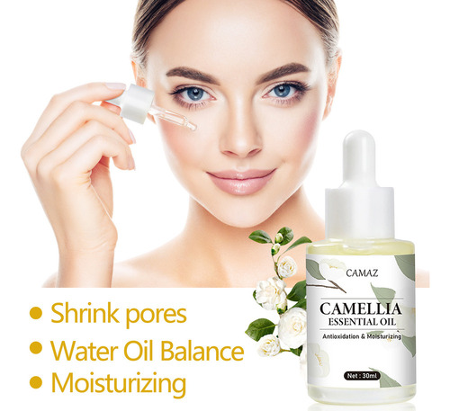 Óleo De Essência De Camélia Hidrata A Pele 30ml, Clareando E