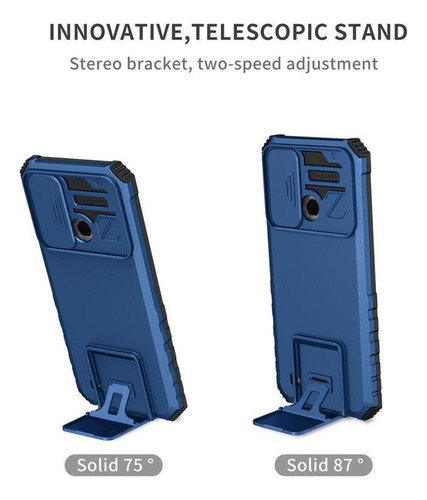 B Funda De Teléfono Armor Con Protección De Cámara Para