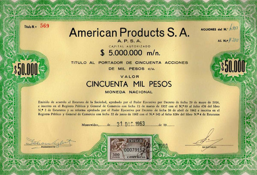 Accion American Products S.a. (905)