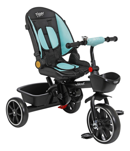 Triciclo reclinável Felcraft Epic 3211E Water Color e Gira 360 para crianças