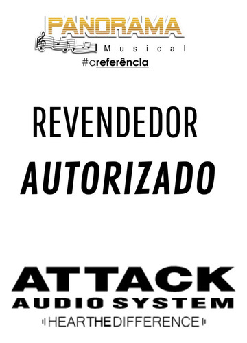 Caixa Amplificada Attack Vrf-1230a Igreja Shows Eventos Cor Preto