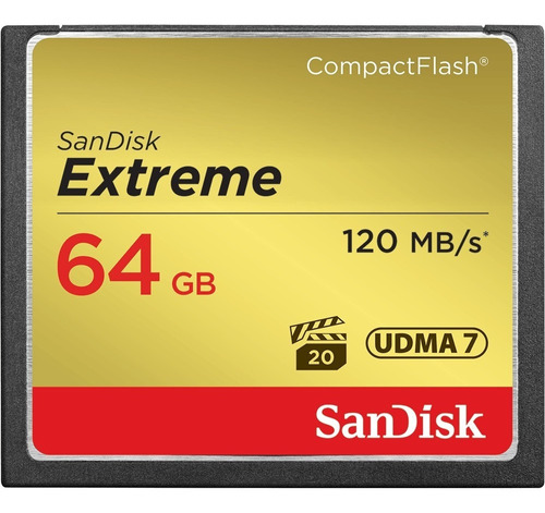 Sandisk Extreme Compactflash 64gb Tarjeta De Memoria