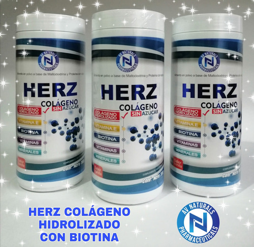 Herz Colágeno Hidrolizado Con Biotina Vit - g a $14