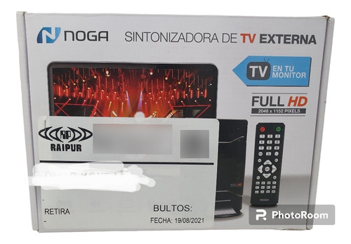 Sintonizador Tv Externa Noga Full Hd