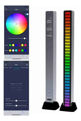 Barras De Luz Rgb De Ritmo Musical Luz Ambiental Led