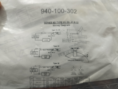 Sensor Industrial 940-100-302 En Su Empaque Serie 9d (Usado)