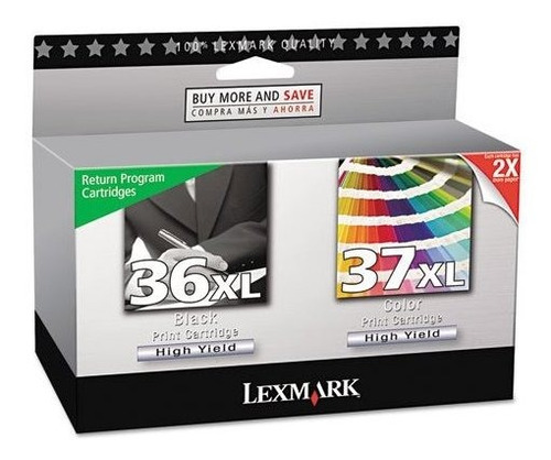 Lexmark 18 C X L 37 X L De Tinta De Alto Rendimiento
