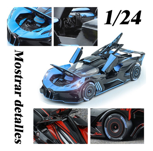 M Bugatti Bolide Miniatura Metal Autos Abre Puertas