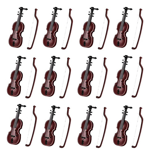 Mini Violín Miniatura Escala 1:12, Instrumento Musical P