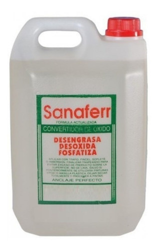 Desoxidante Desengrasante Fosfatizante Sanaferr 5 Litros
