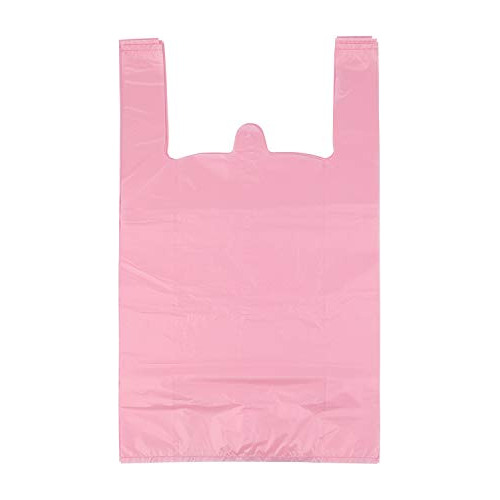 Bolsas De Camiseta, Bolsas De Plástico Rosa Asas, Bols...