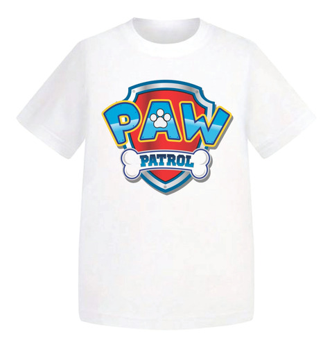 Playera Paw Patrol - Logo Paw Patrol - Niño Y Niña