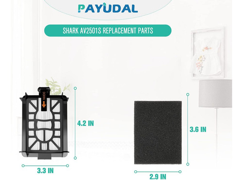 Filtro Hepa Postmotor Para Robot Aspirador Shark