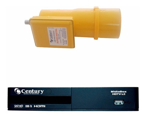 Receptor Midiabox B2 Century + Lnbf Multipont Dig Estendida