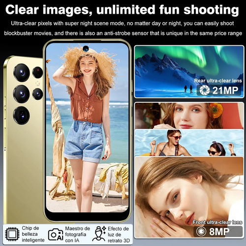 Teléfono Dual Sim 10gb Ram + 256gb Rom 6.79 Pulgadas Gran Pantalla Resolución 1920*1200 8000mah Octa Núcleo Smartphone