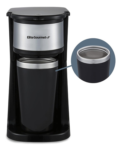 Elite Gourmet Ehc112 Cafetera Compacta Personal De Un Solo S