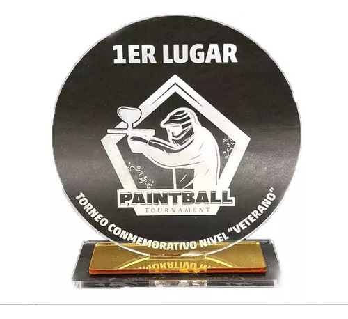 Placa De Acrílico, Trofeo, Premio, Souvenir, Diseño Circular