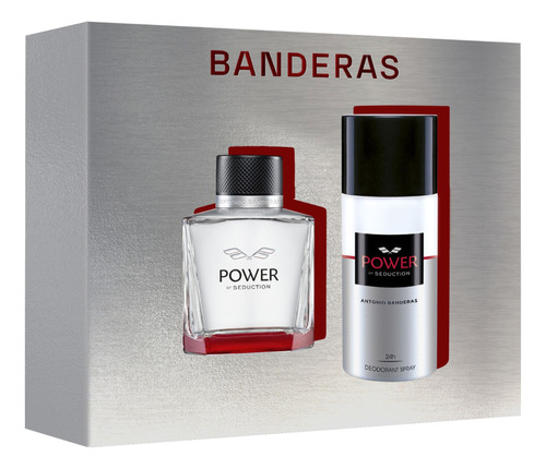 Perfume Power Of Seduction 100ml Banderas + Desodorante Set