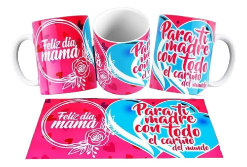 Plantillas Sublimación Tazas Día De La Madre Vol.16