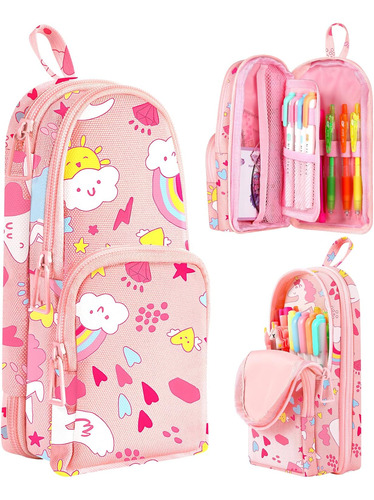 Cartuchera En Forma De Mochila Escolar Para Niños-unicornio