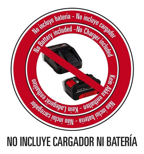 Imagen 4 de 9 de Cortacerco Inalambrico 18v Einhell Arcurra Sola Espada 62 Cm