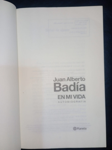 Libro Juan Alberto Badía En Mi Vida